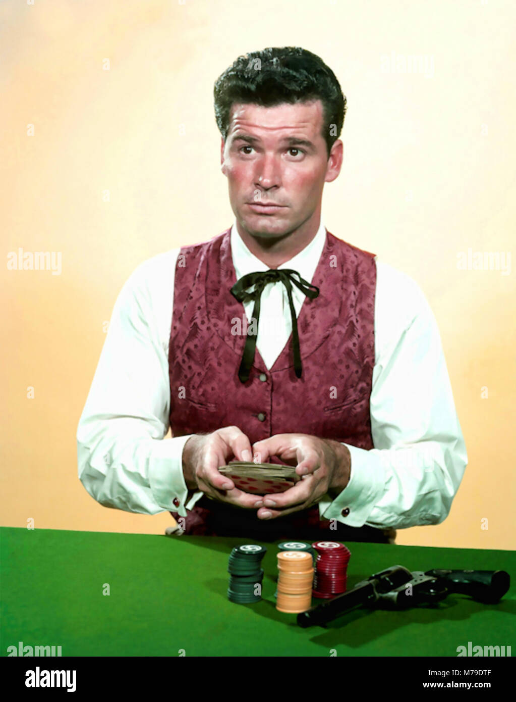 MAVERICK American ABC TV Western series 1957-1962 with James Garner  as Brett Maverick Stock Photo