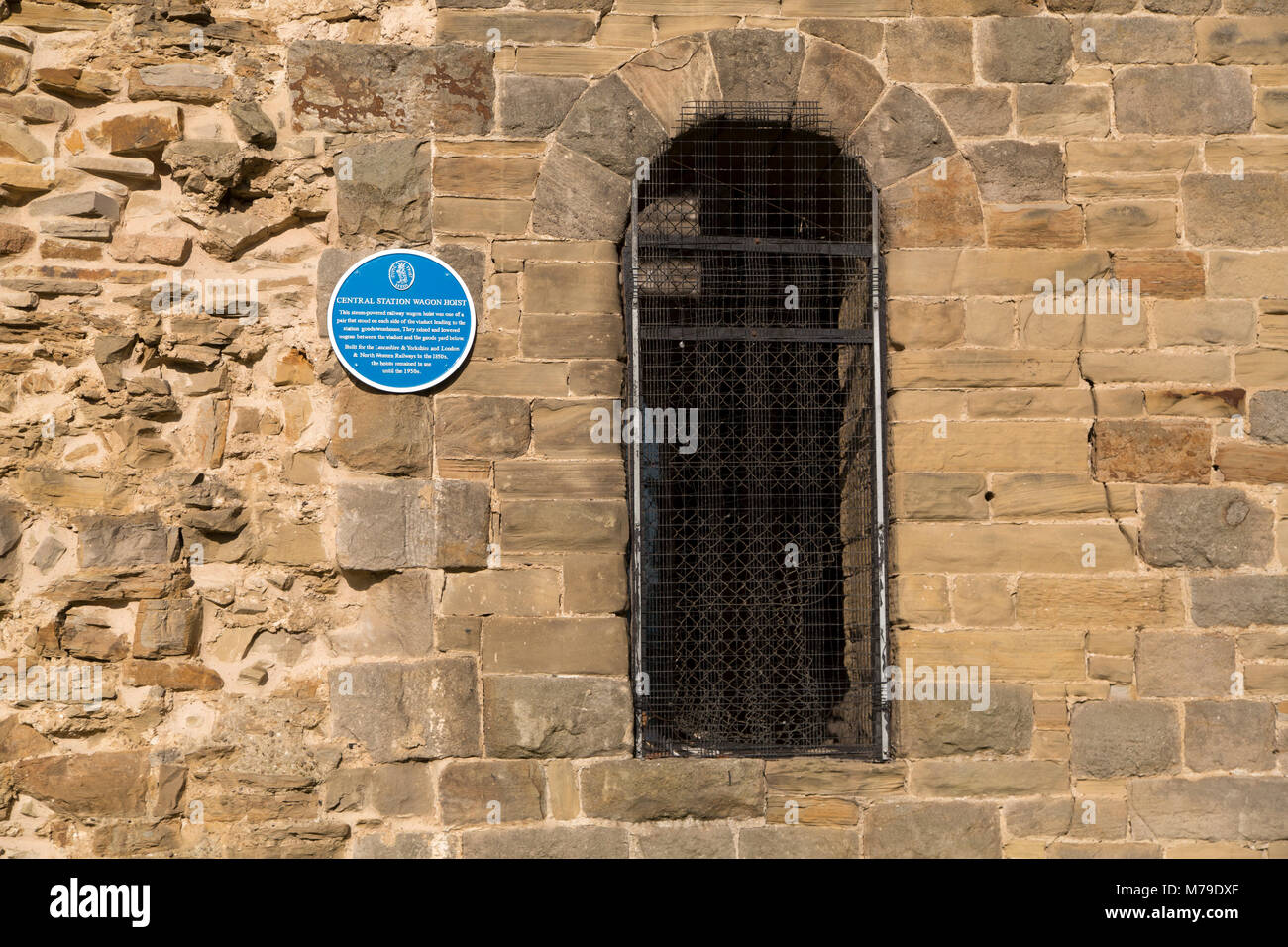 The Central Station Wagon Hoist in Leeds, UK. The steam powered hoist operated from the 1850s to