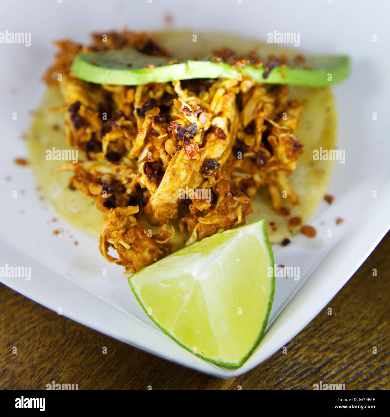 Mexican cuisine served at El Nido restaurant at Sunderland, England. El Nido is participating in Sunderland Restaurant Week (17 - 25 March 2018). Stock Photo