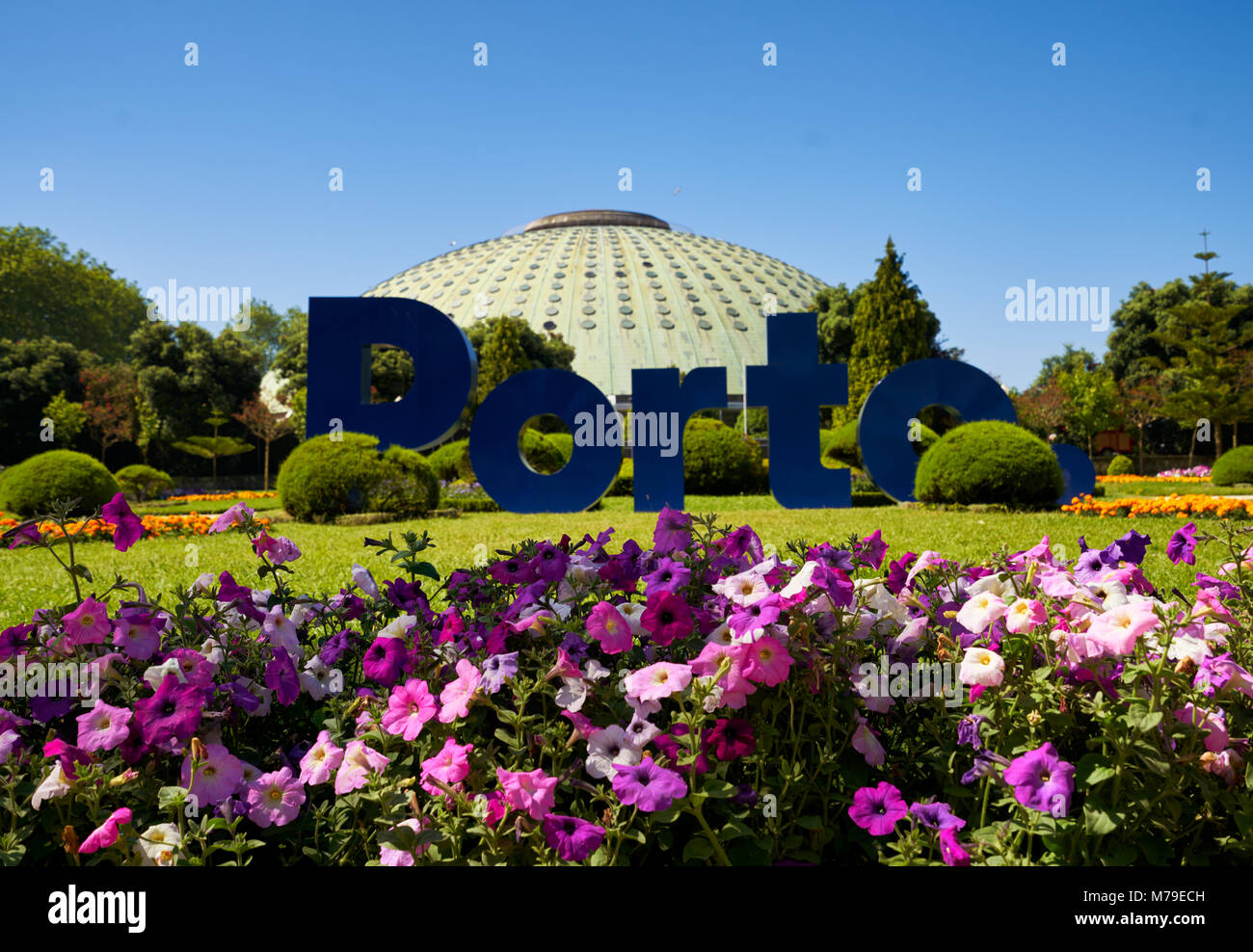 Porto, Portugal June 20, 2016 Garden Of The Crystal Palace in Porto