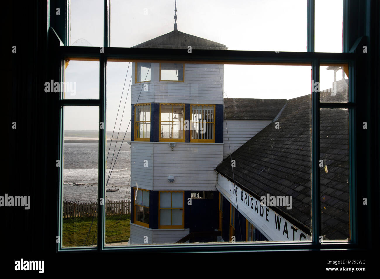 A view from inside Tynemouth Volunteer Life Brigade Watch House Museum