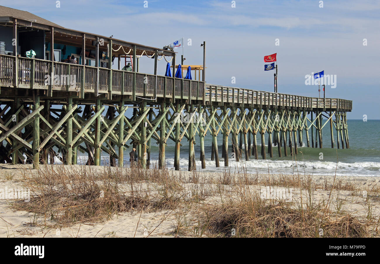 fishing pier in Myrtle Beach, South Carolina Stock Photo Alamy