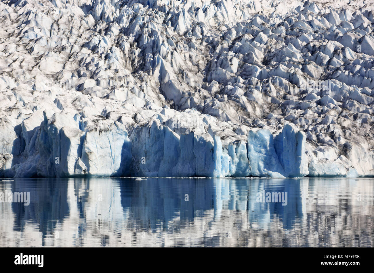 Greenland, East Greenland, area of Ammassalik, Karale glacier, Stock Photo