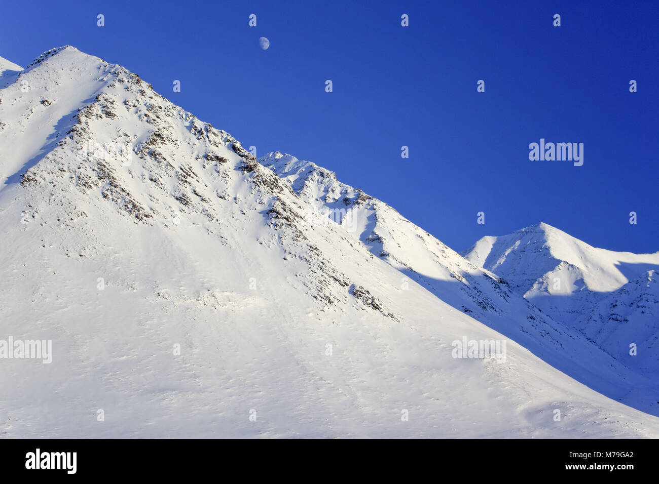 North America, the USA, Alaska, North Alaska, James Dalton Highway, Brooks Range, winter scenery, Stock Photo