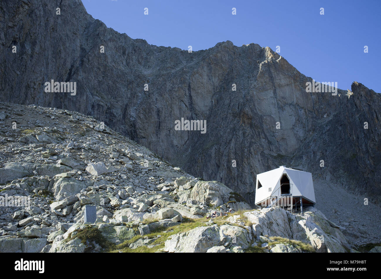 Stockhorn' bivouac, canton Valais, Switzerland, Stock Photo