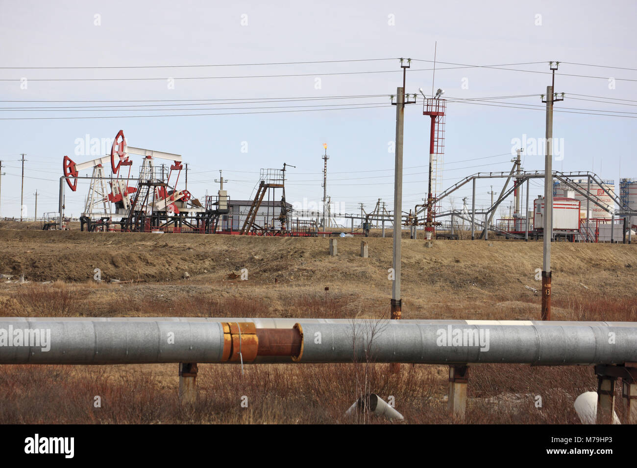 Northern Europe, Russia, Komi region, Usinsk, oil, oil production, oil