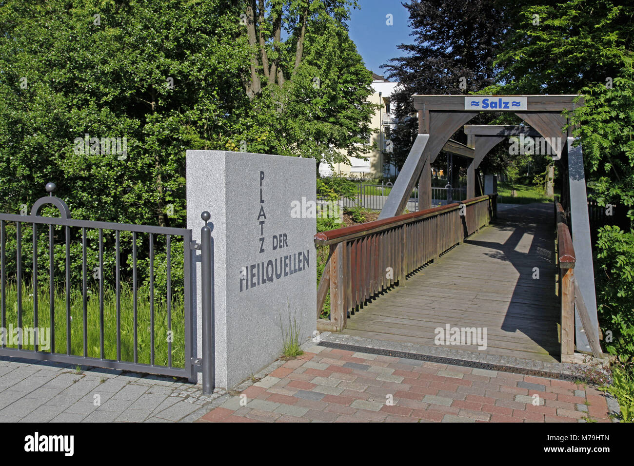 Germany, Hessen, Bad Soden-Salmünster, spa park, place of the medicinal ...