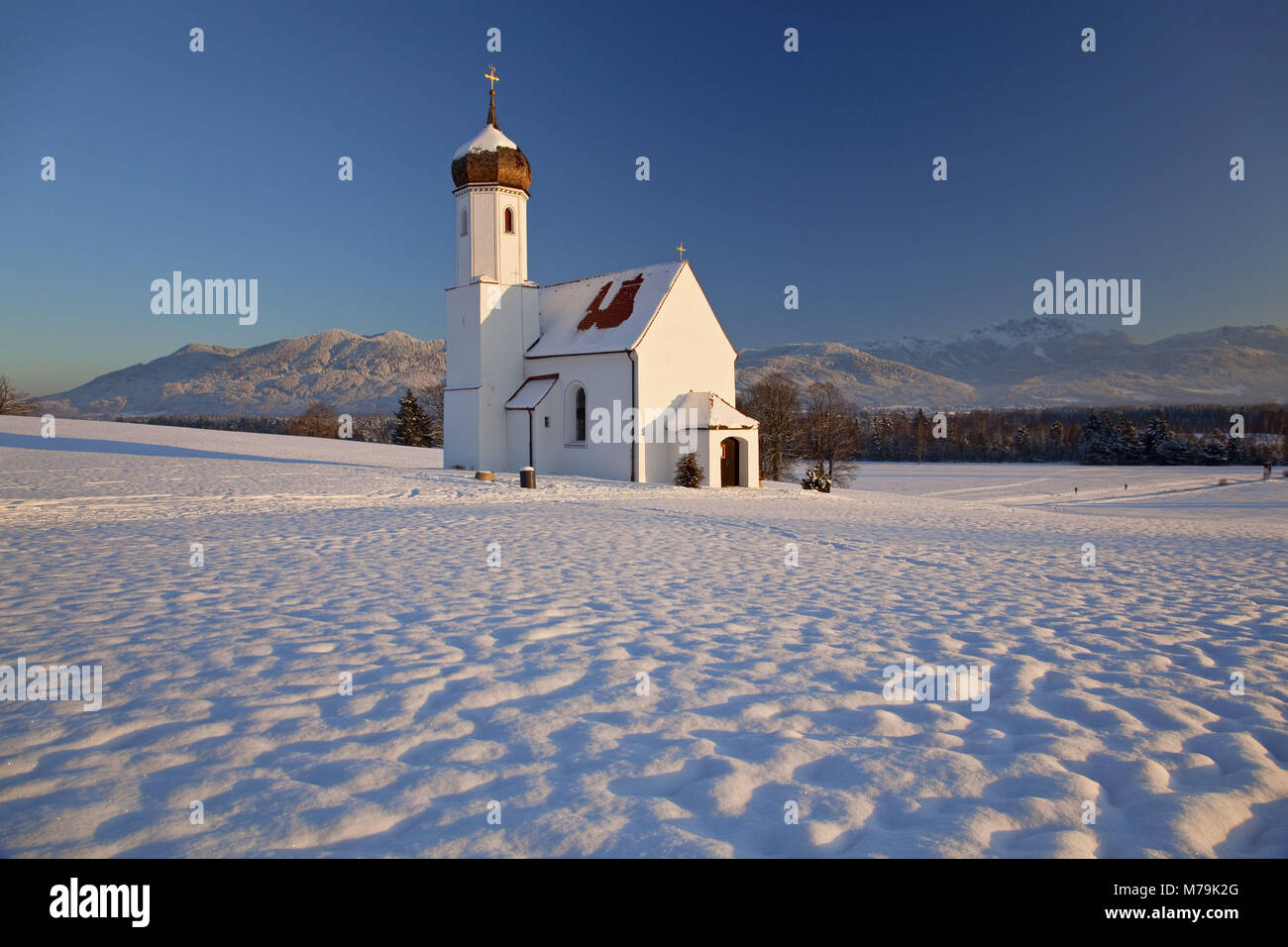 Saint Johannisrain, Penzberg, Upper Bavaria, Bavaria, Germany, Bavarian pre-alpine, Alpine foreland, Stock Photo