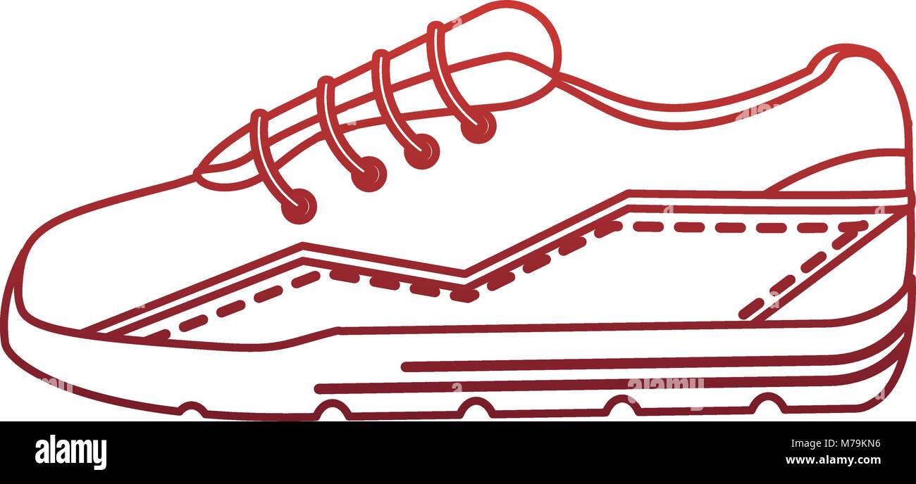 Sport shoe isolated vector illustration graphic design Stock Vector ...