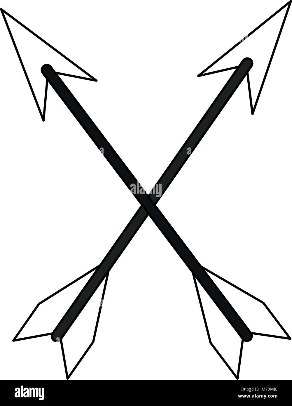 Bow arrows symbol Stock Vector Image & Art - Alamy