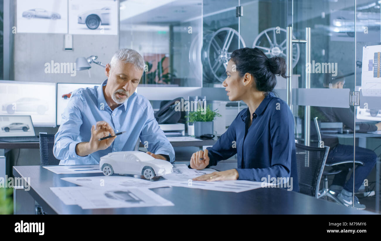 Experienced Automotive Designer and Female Engineer Works with a