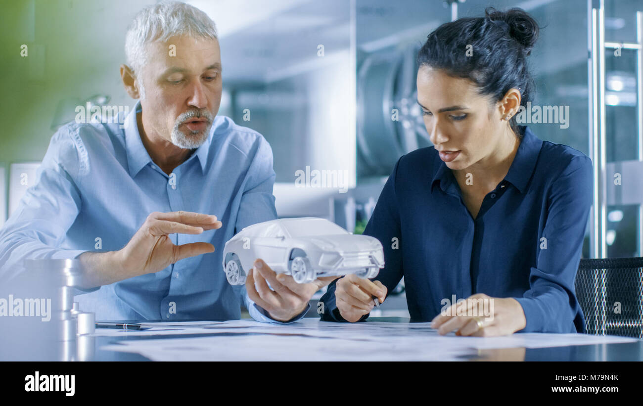 Experienced Automotive Designer and Female Engineer Works with a