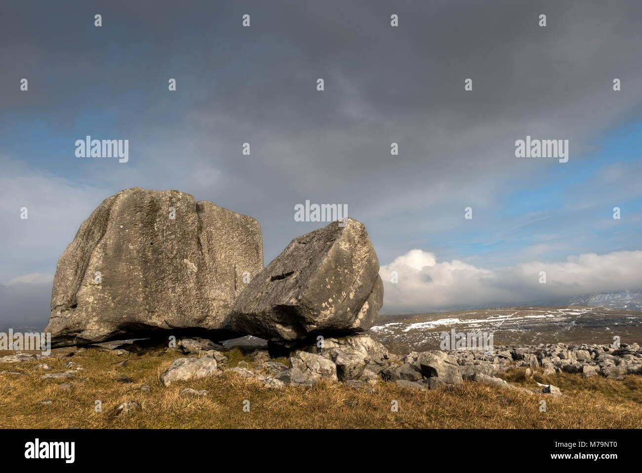 The Cheese Press Stone Kingsdale Yorkshire Stock Photo