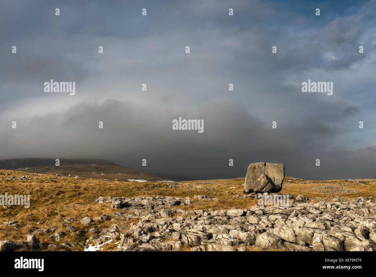 The Cheese Press Stone Kingsdale Yorkshire Stock Photo
