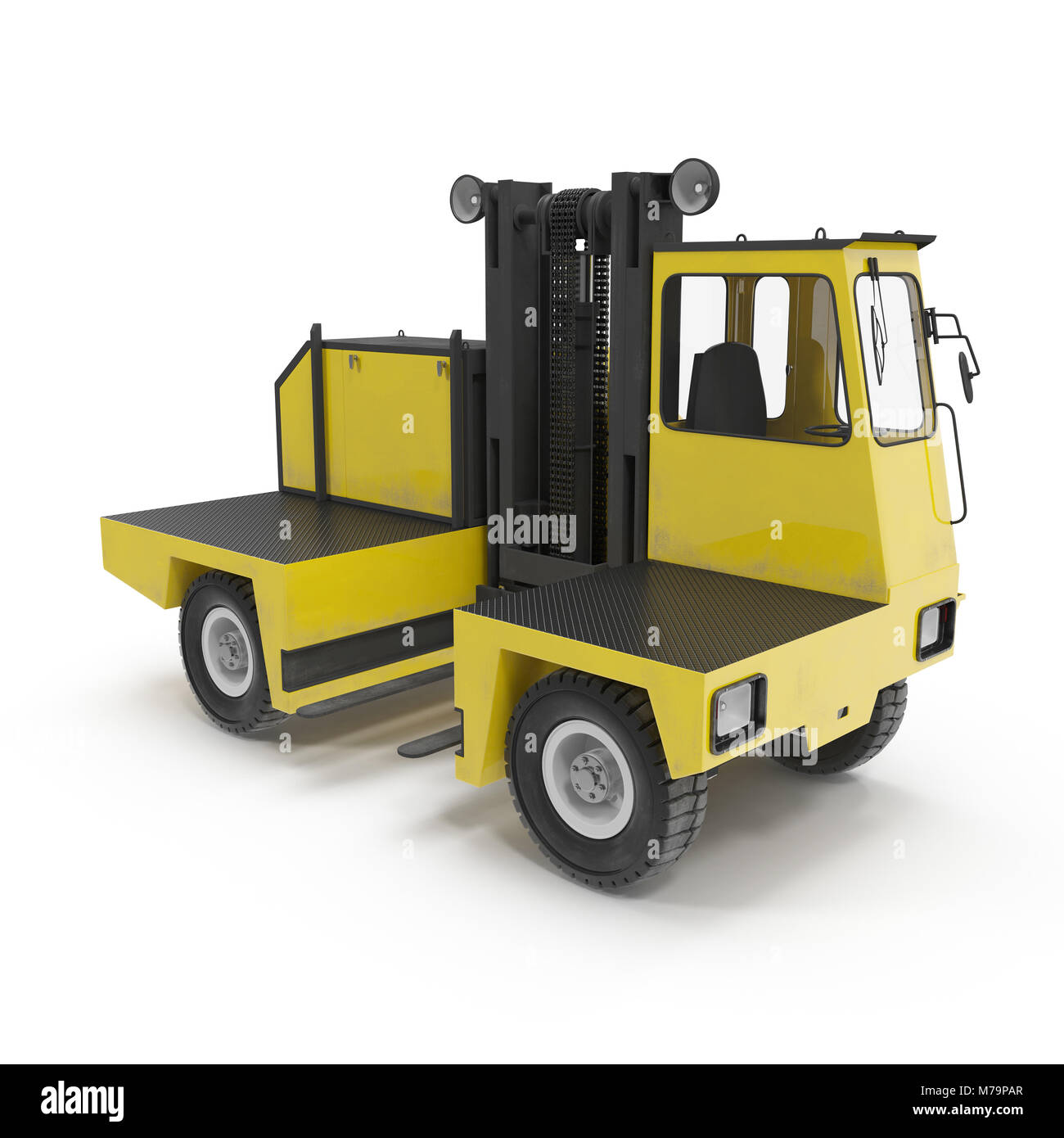 Forklift illustration Cut Out Stock Images & Pictures - Alamy