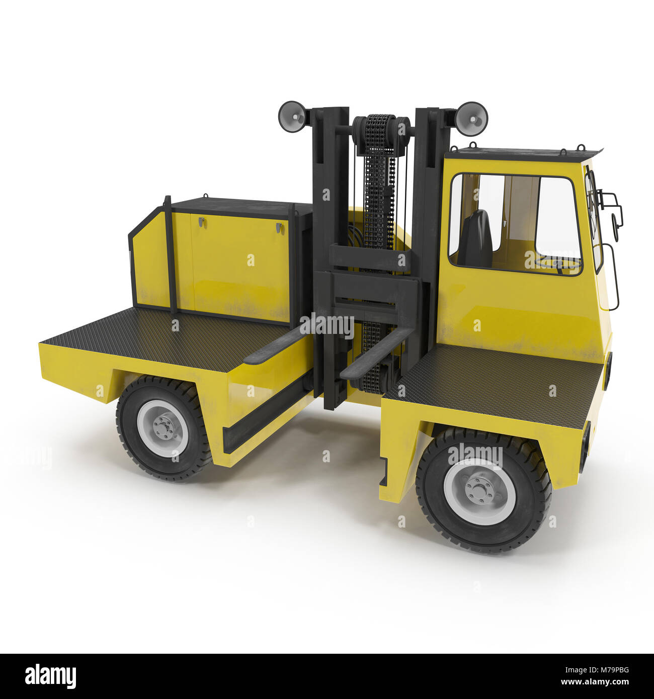 Side loader forklift Cut Out Stock Images & Pictures - Alamy