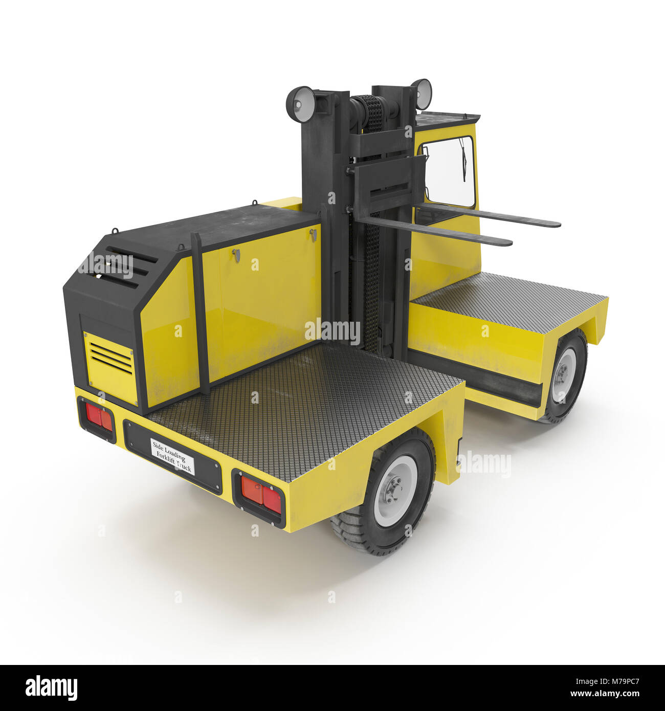 Side loader forklift Cut Out Stock Images & Pictures - Alamy