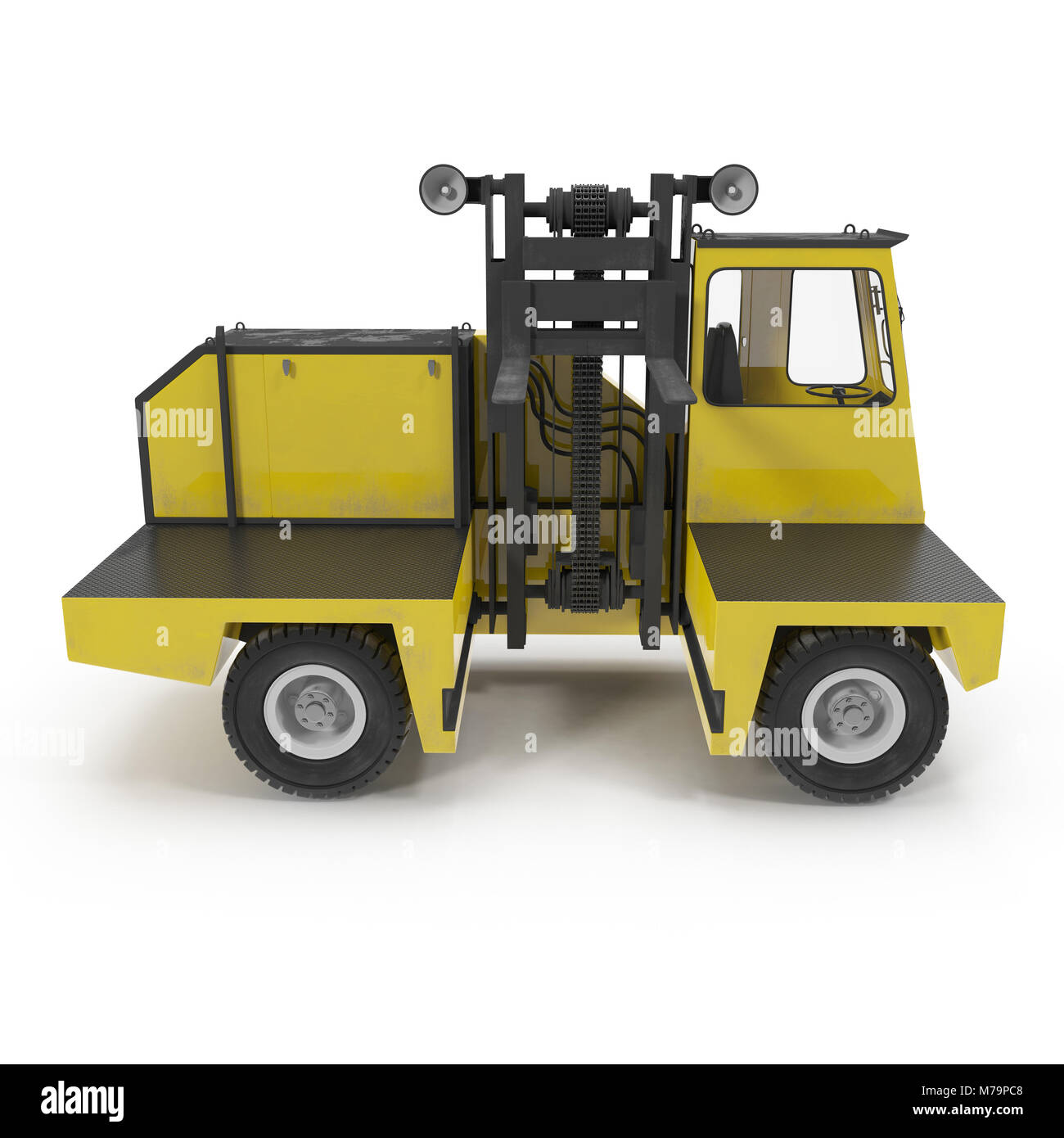 Side loader truck Cut Out Stock Images & Pictures - Alamy