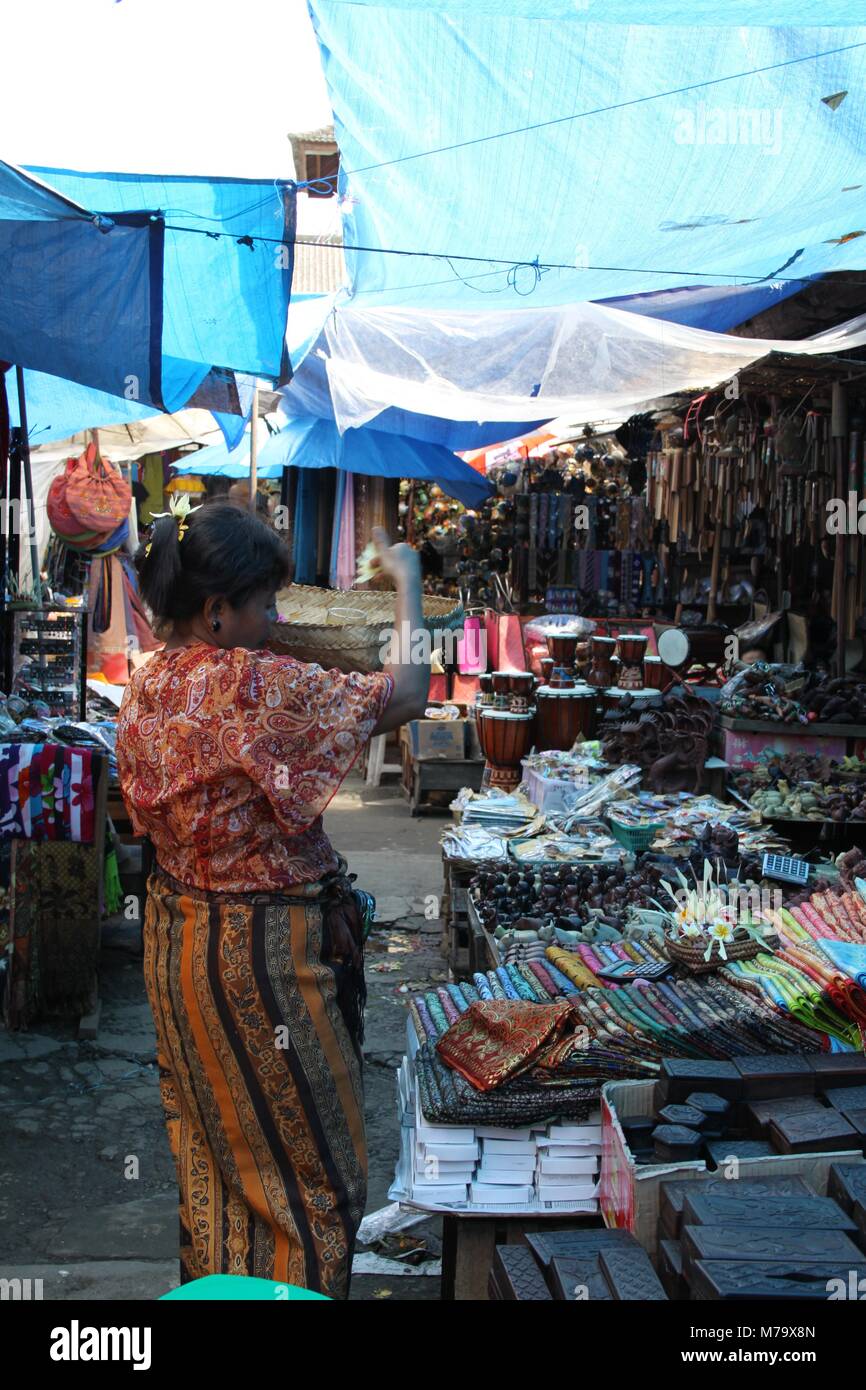 Market in Ubud on Bali Stock Photo Alamy