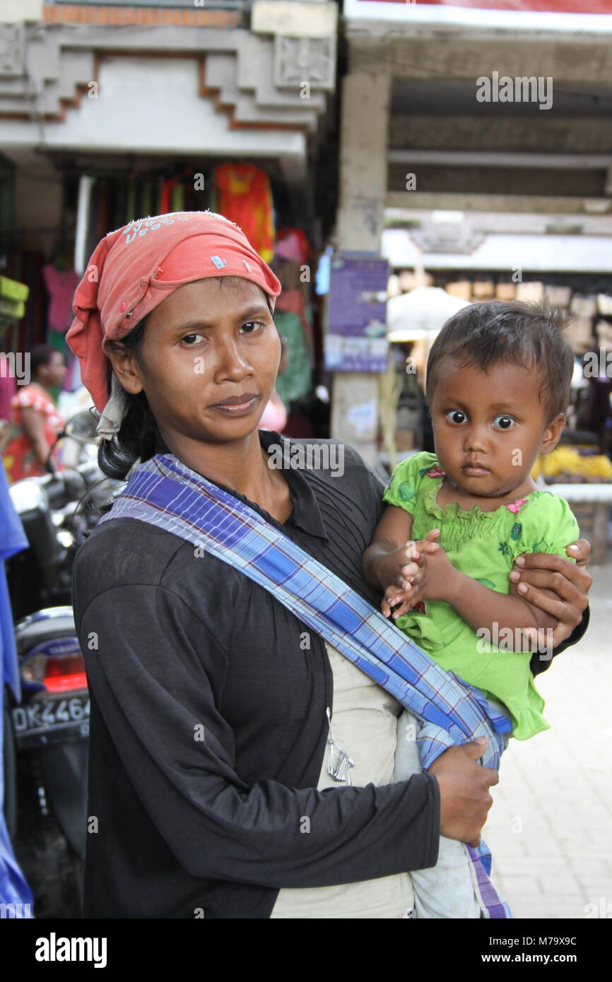 Mother and child at a market Stock Photo Alamy