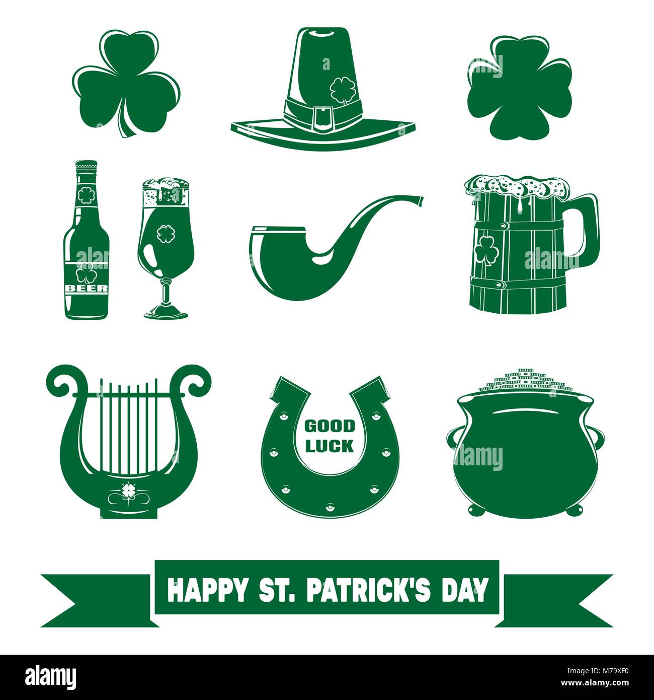 Logo Louis Vuitton Icon Green Shamrocks St Patrick's Day Svg, Png