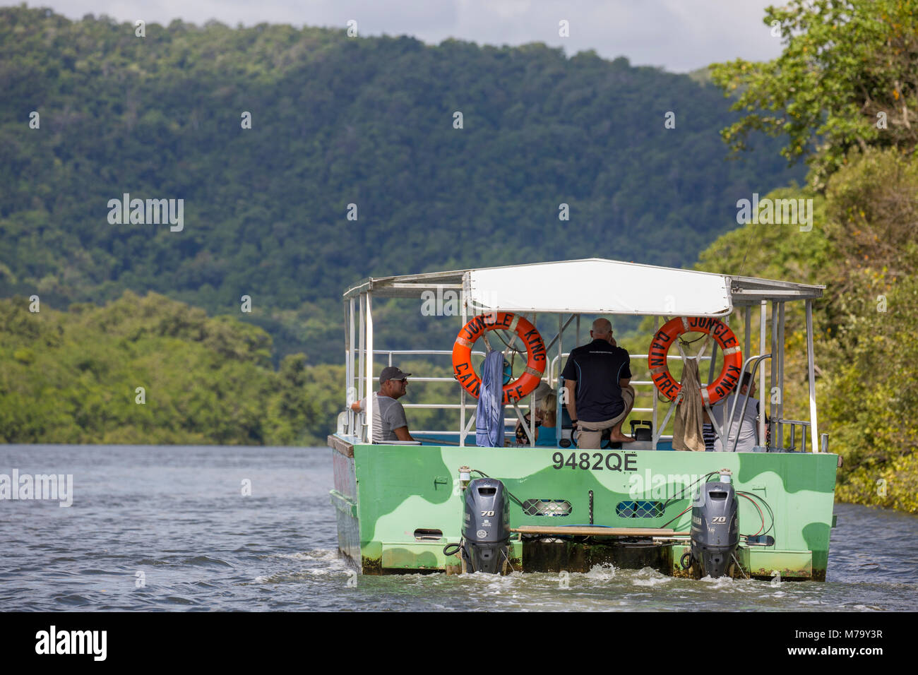 Boat cruise tour Daintree River in Daintree national park, Far North