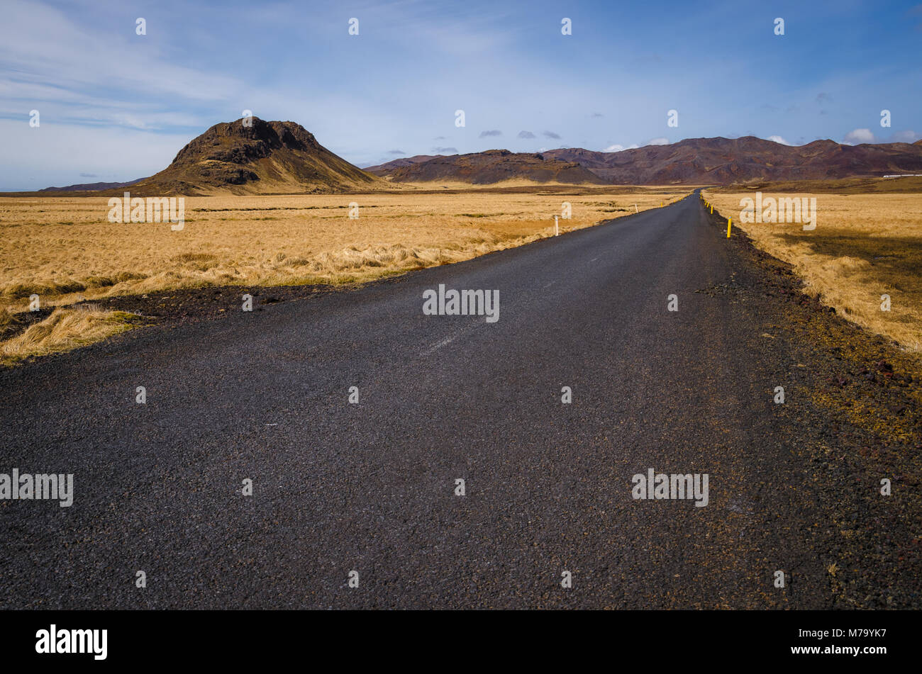 Iceland road Stock Photo