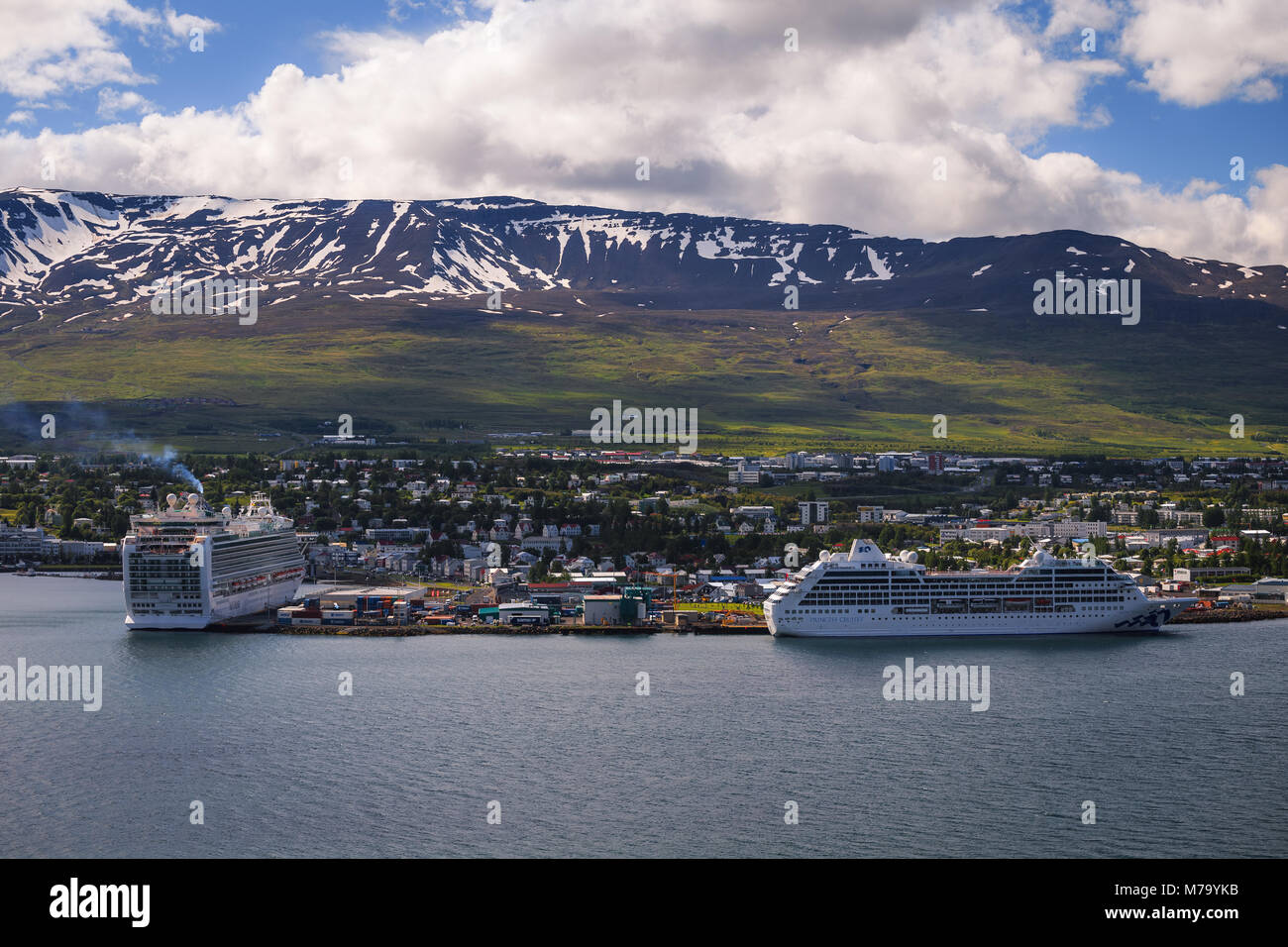 Akureyri town, Iceland Stock Photo