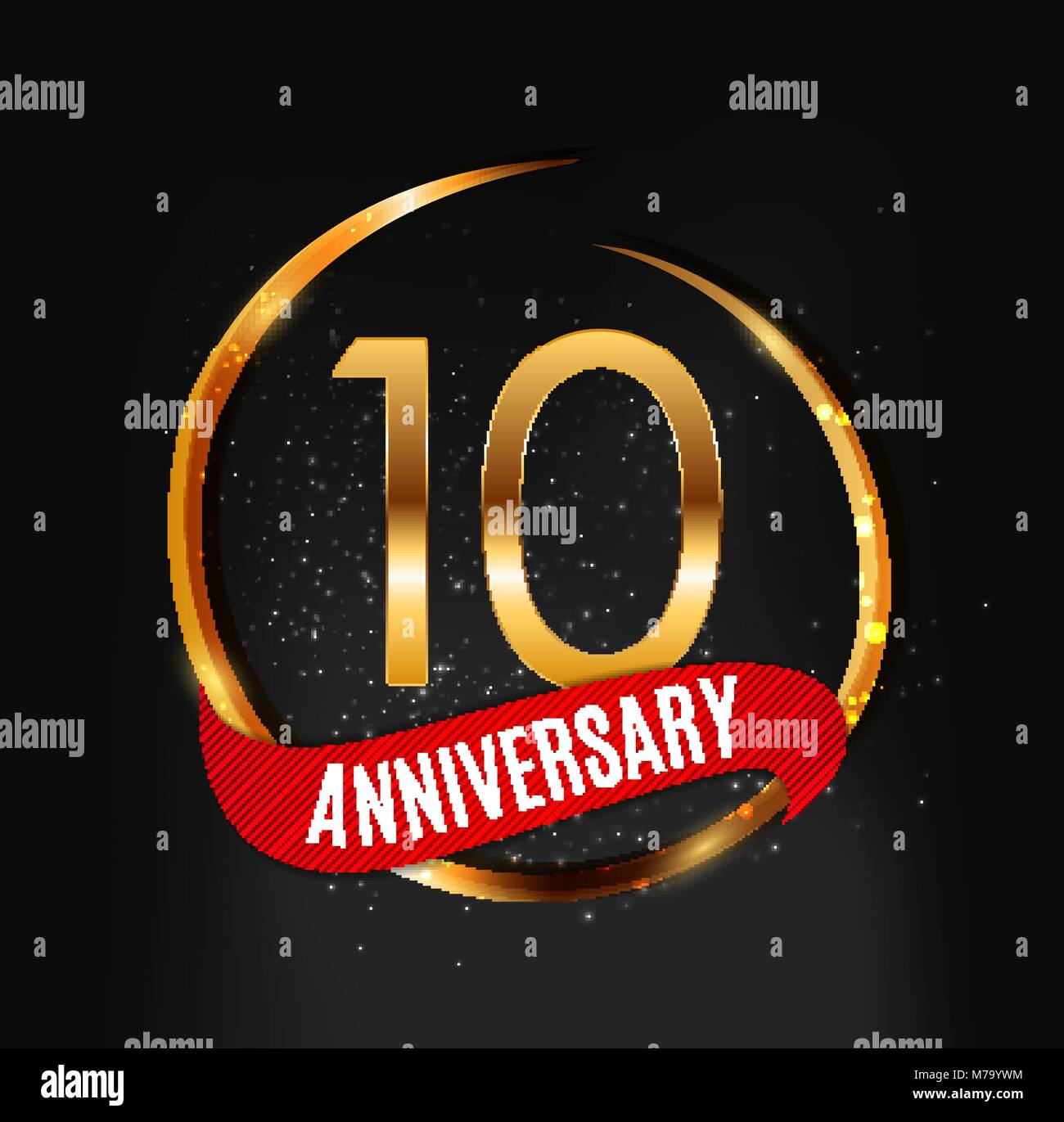 Anniversary Celebration Emblem 10th Years Anniversary Logo Label Black And  White Stamp Isolated Vector Illustration Template Design For Celebration  Greeting Card And Invitation Card Stock Illustration - Download Image Now -  iStock