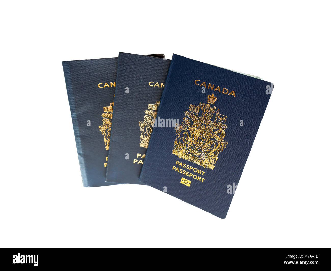 Canadian passports Stock Photo