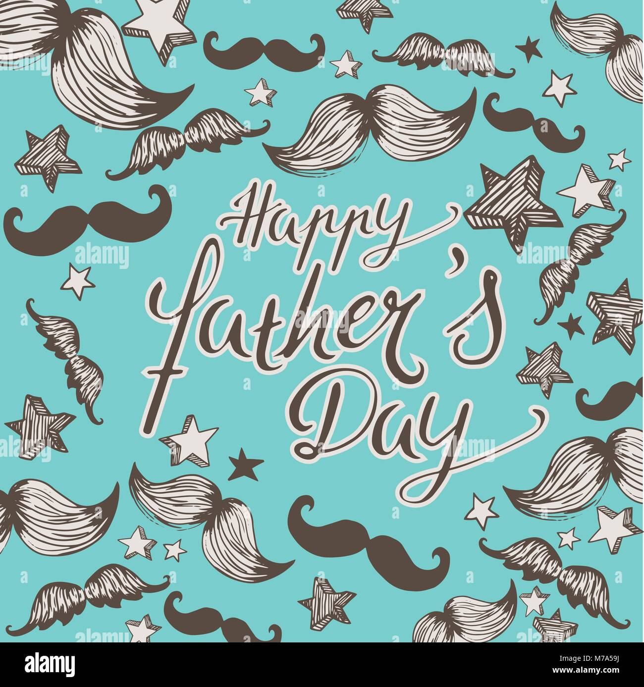 Happy Father's Day full vector elements background Stock Vector Image ...