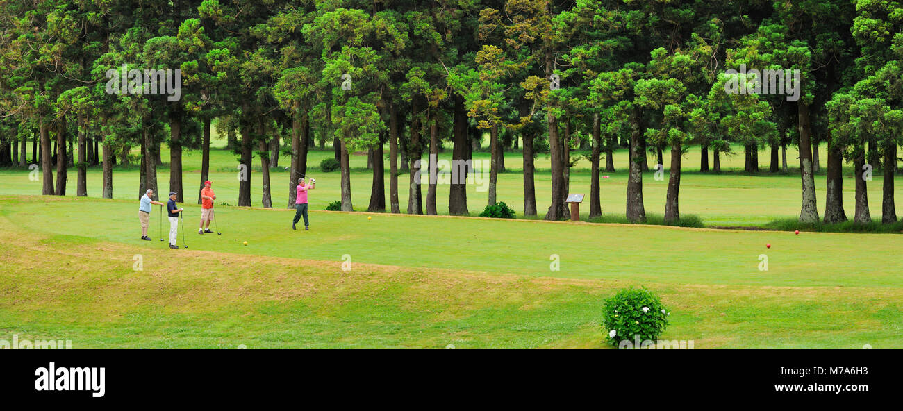 Golf course. Terceira island, Azores. Portugal Stock Photo