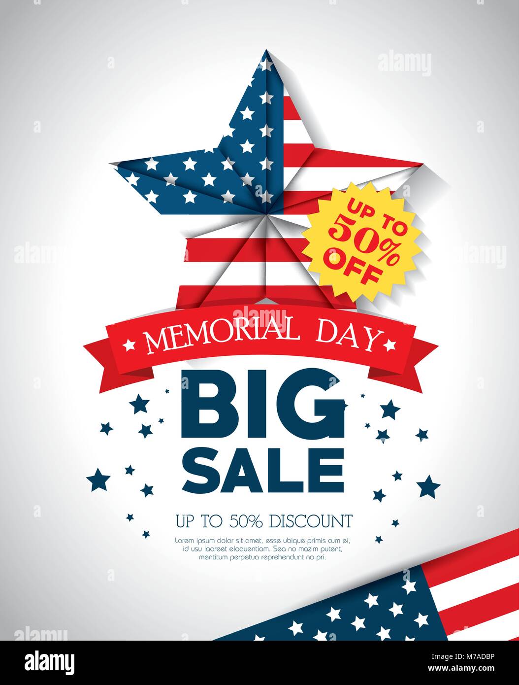 big sale commercial label for memorial day Stock Vector Image & Art Alamy