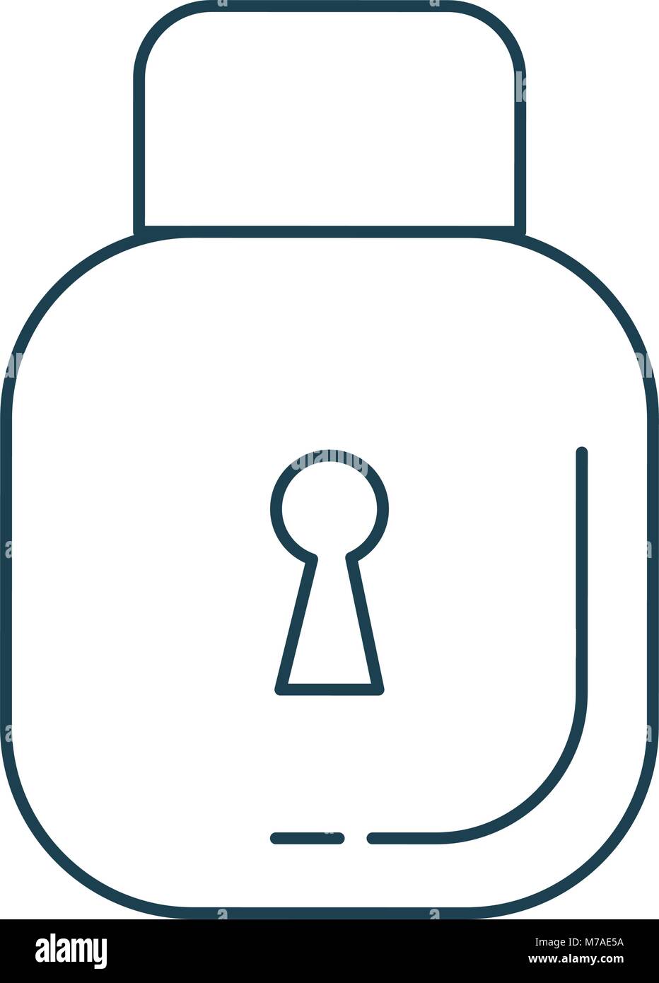 safe secure padlock icon Stock Vector Image & Art - Alamy