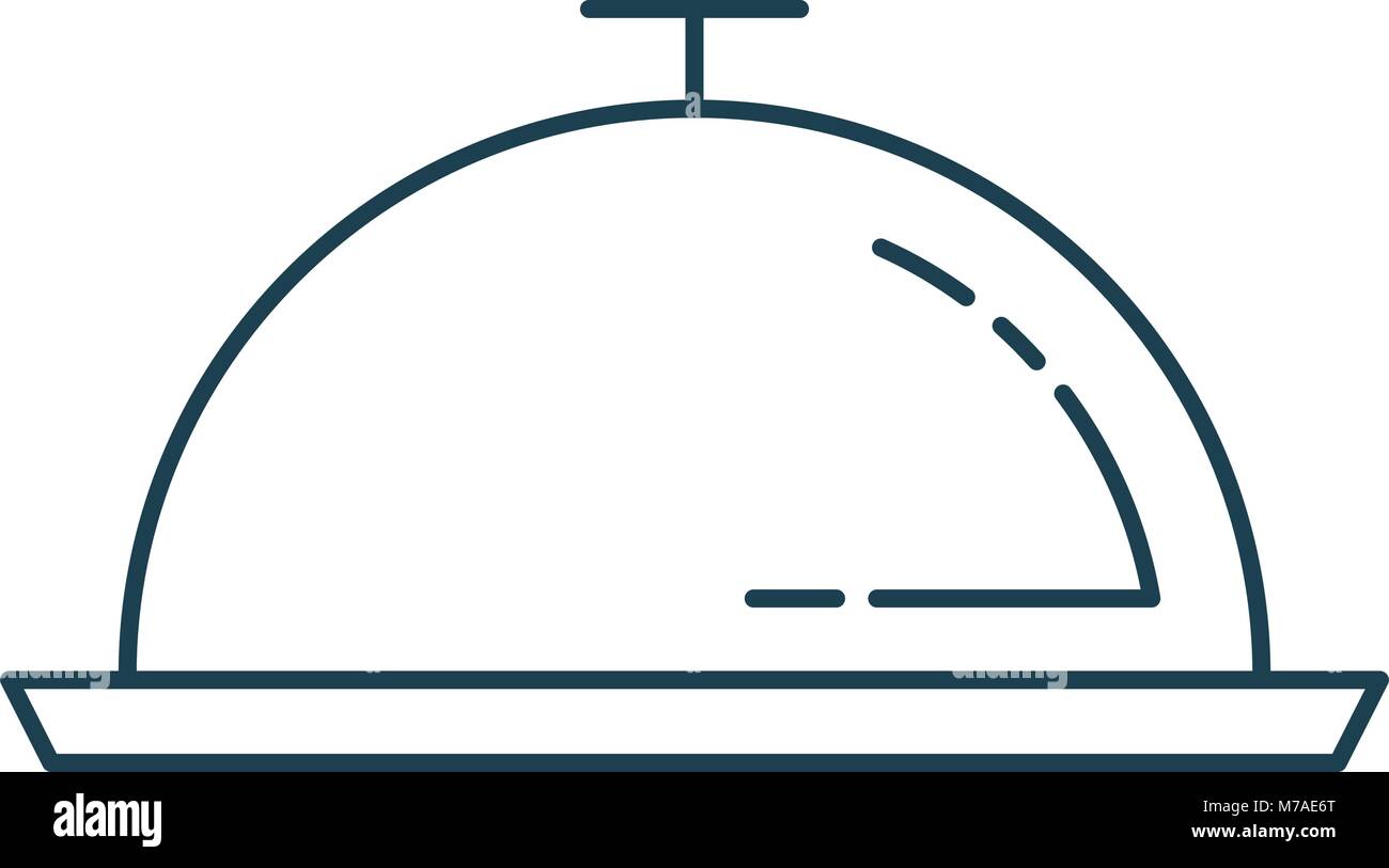 Tray Server Isolated Icon Stock Vector Image Art Alamy