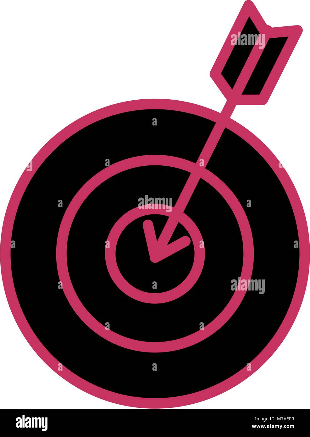 target with arrow icon Stock Vector Image & Art - Alamy