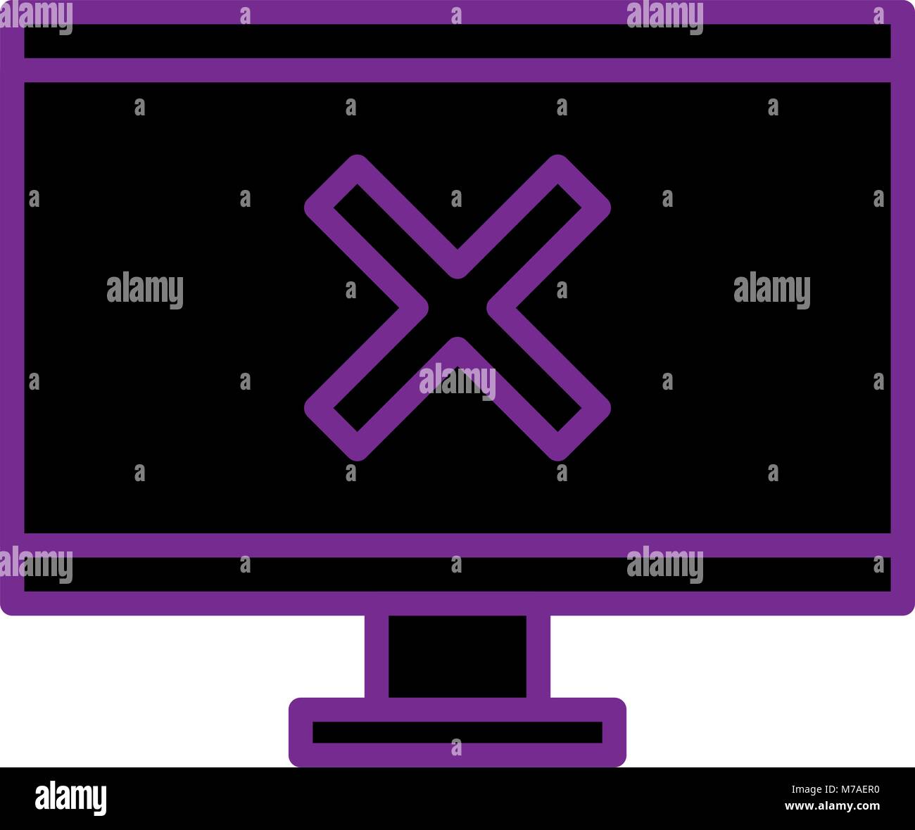 computer display isolated icon Stock Vector Image & Art - Alamy