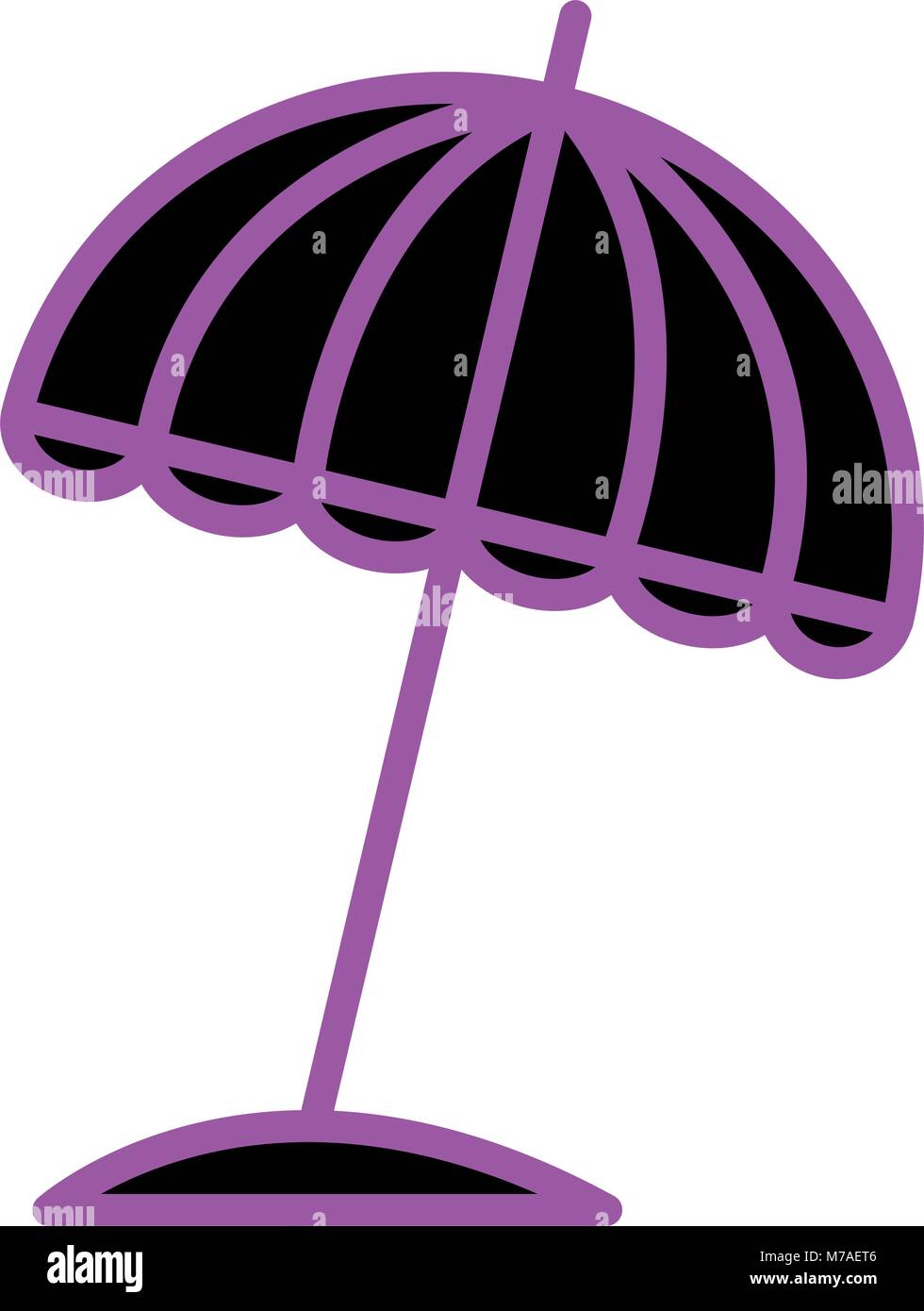 umbrella beach isolated icon Stock Vector Image & Art - Alamy