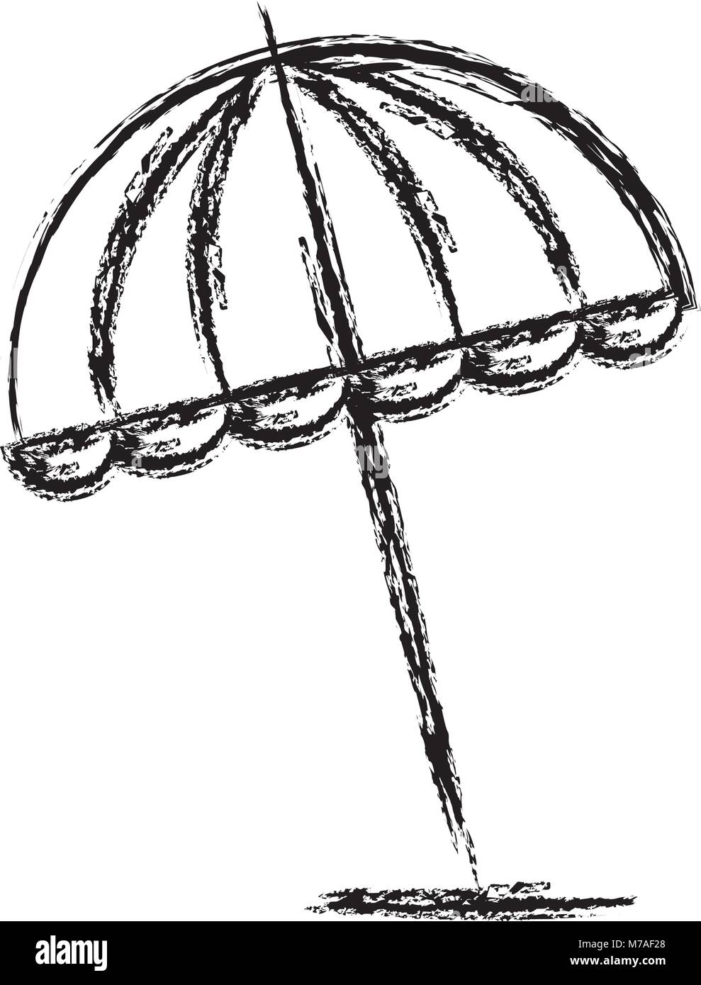 Stylish outdoor umbrella Stock Vector Images - Alamy