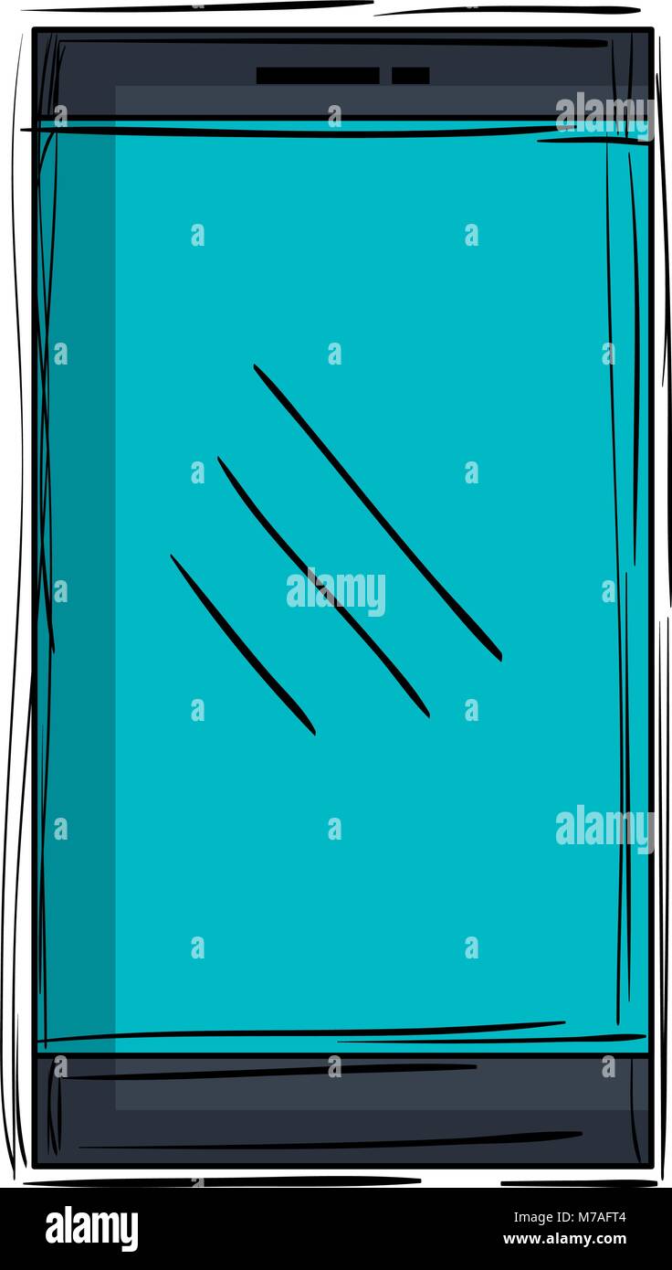 smartphone device isolated icon Stock Vector Image & Art - Alamy