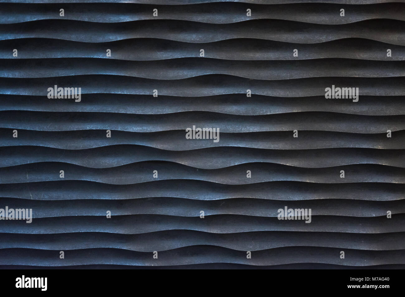Horizontal wavy lines made of metal sheet Stock Photo Alamy