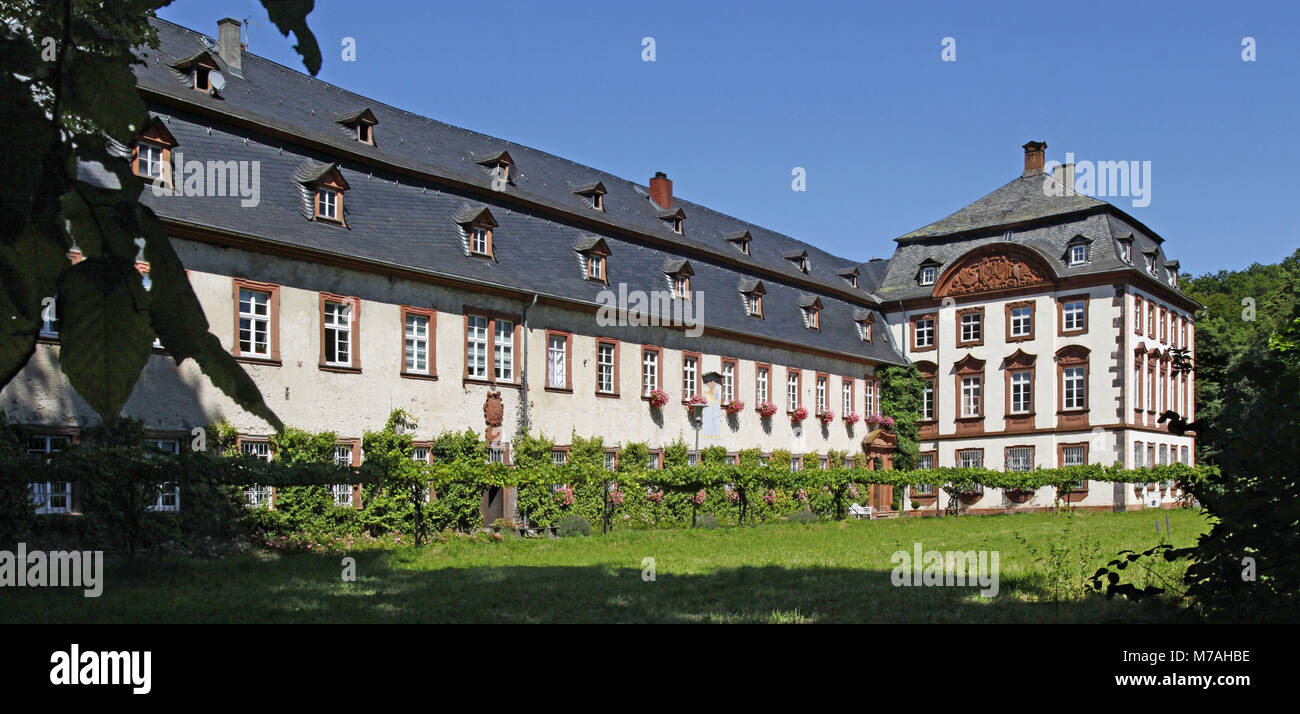 Germany, Hessen, Arnsburg near Lich, upper Hessians, Wetteraukreis, former Benedictine's cloister, abbey building and prelate building, Stock Photo