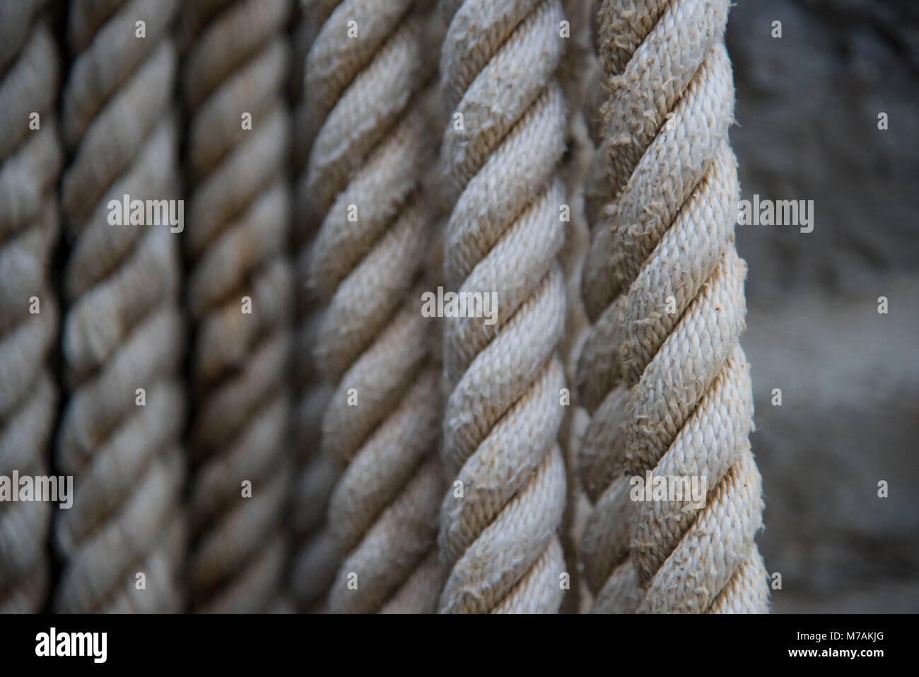 Ropes, close up Stock Photo