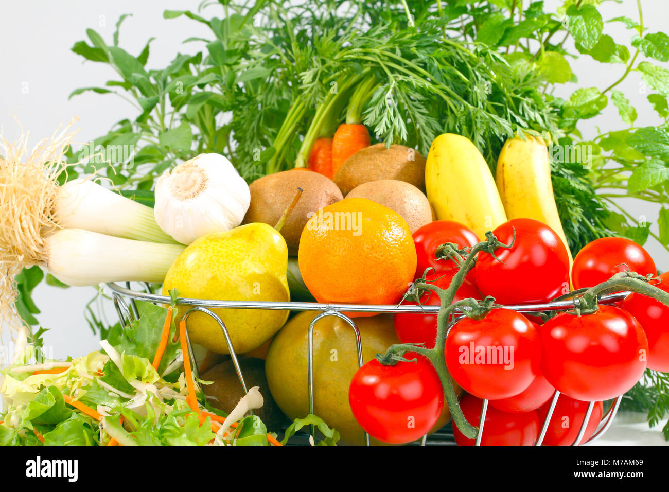 Fresh fruit and vegetables Stock Photo