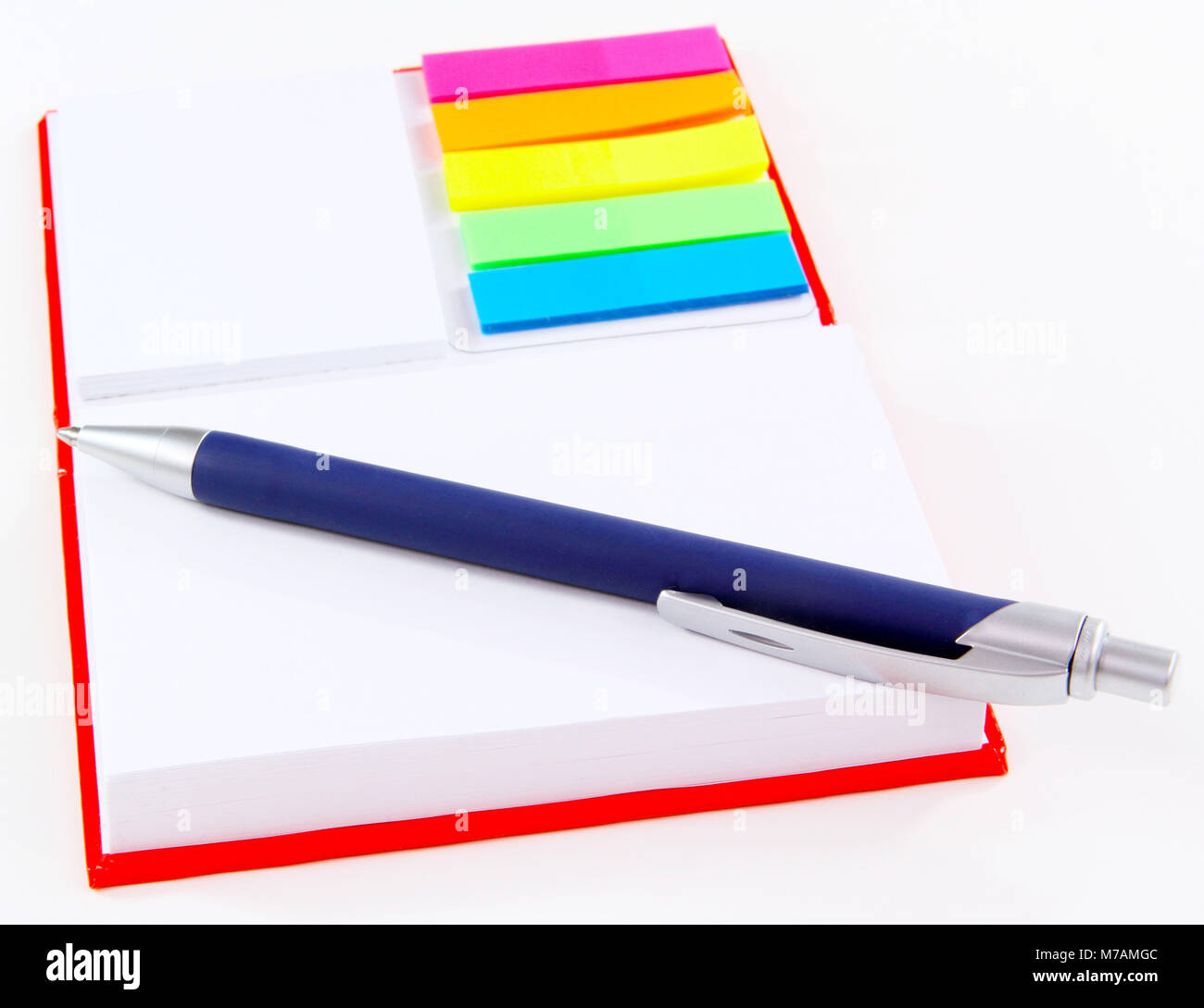 Postit notes in different colours and sizes Stock Photo Alamy