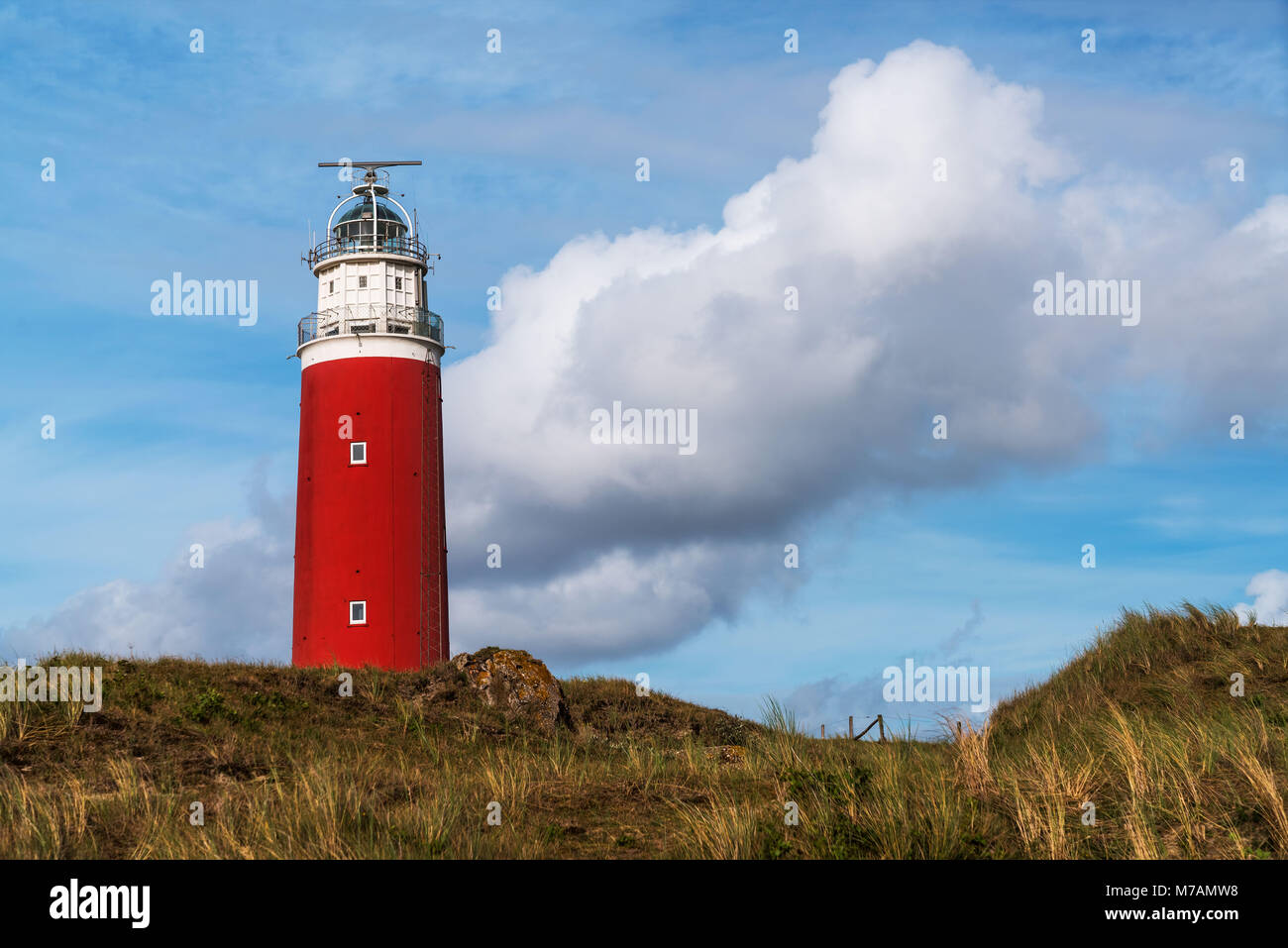Lighthouse on the Texel island, the Netherlands Stock Photo