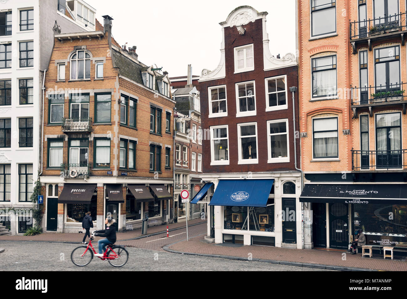 Atmospheric city view of Amsterdam in the Netherlands Stock Photo