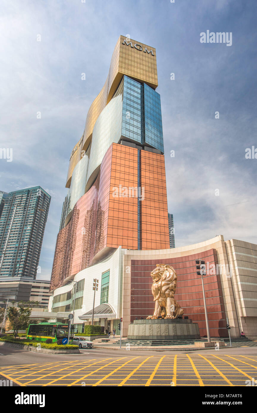 China, Macao City, MGM Casino Stock Photo