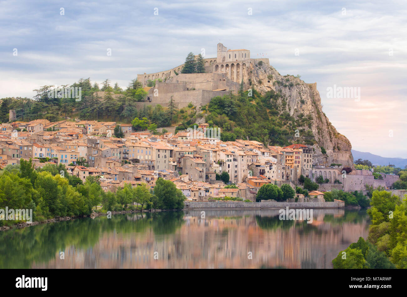 France, Provence Region, Sisteron City, Stock Photo