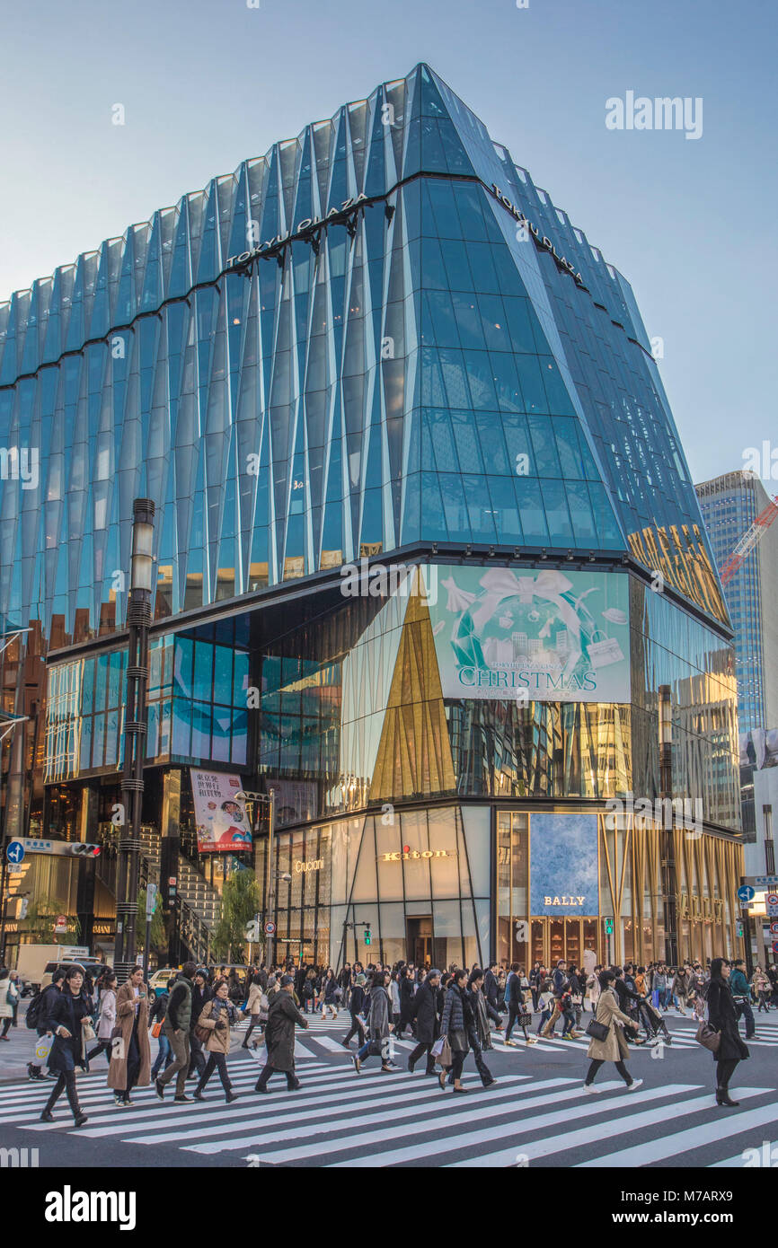 Japan, Tokyo City, Ginza District, Stock Photo